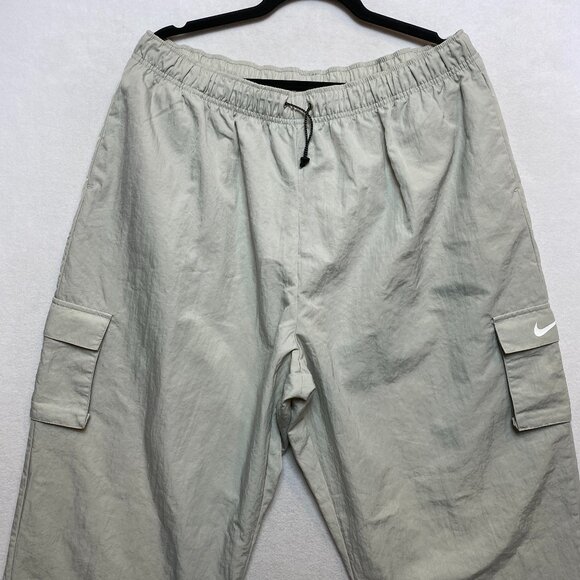 Nike Other - Nike Running Pants Mens XL Gray Lightweight Nylon Cargo Swoosh Logo